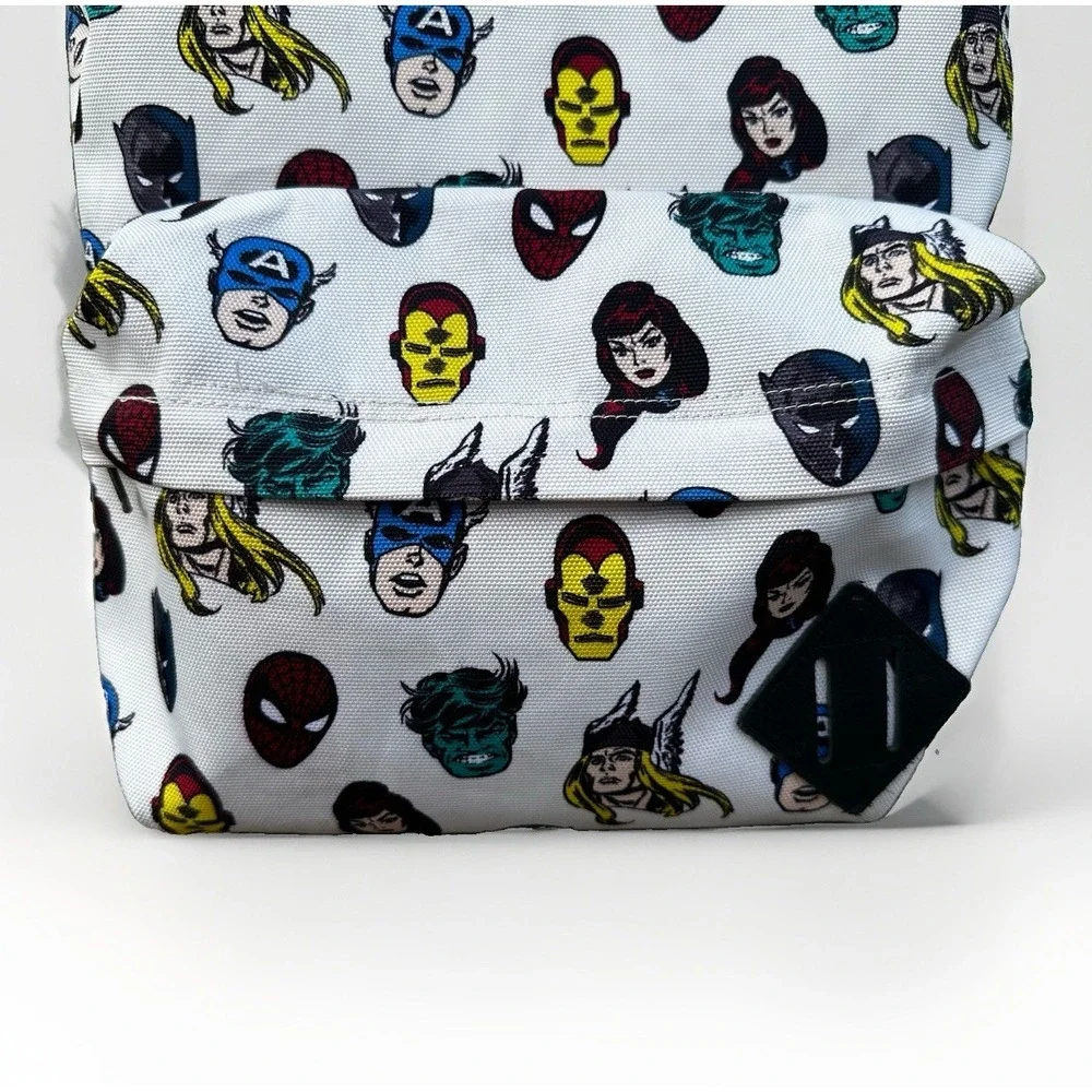 Vans x Marvel Backpack With Superheroes Spiderman Black Panther Hulk Thor - EUC
